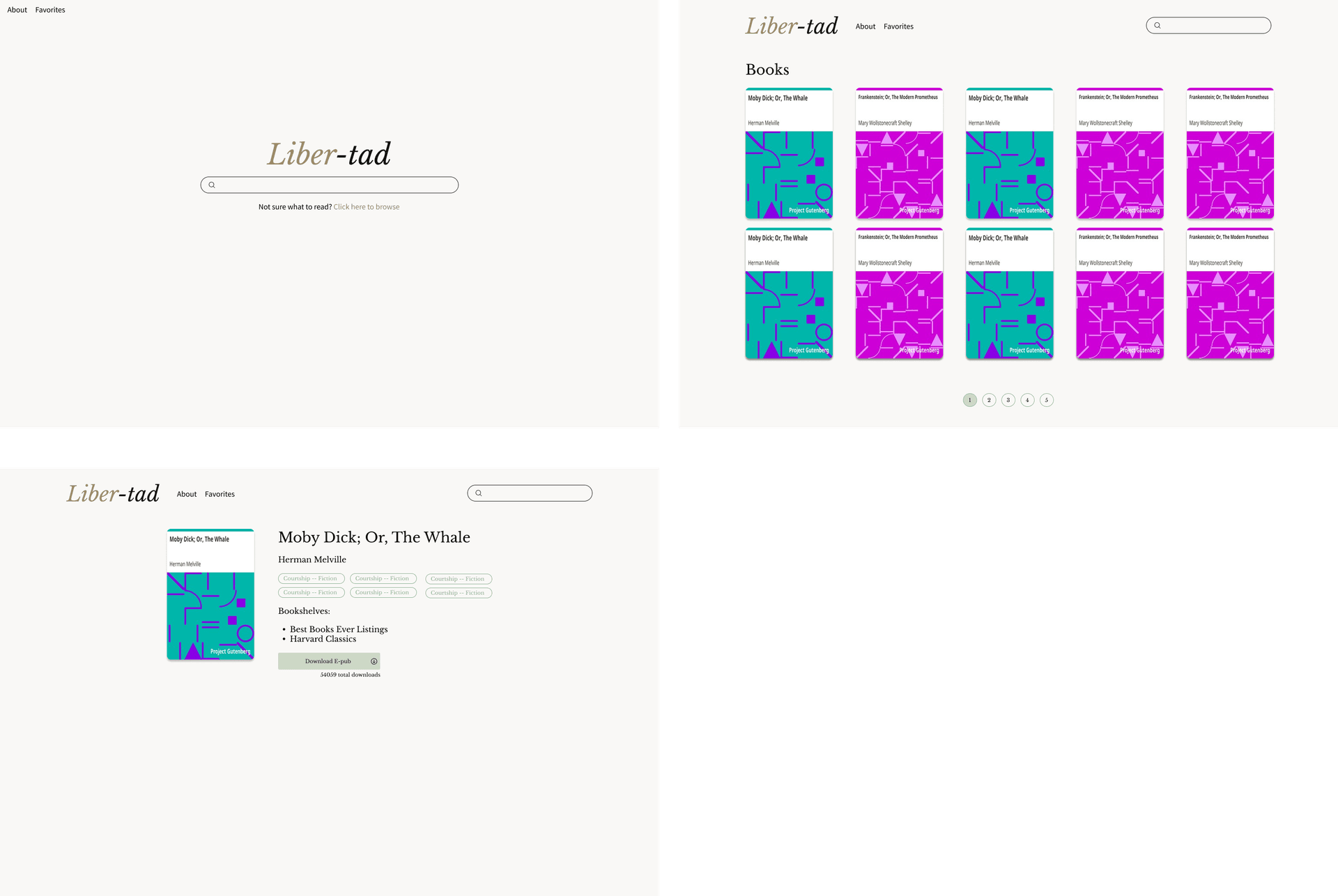 Final design for the app